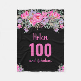 cobertor floral de velo preto rosa preto de 100 an