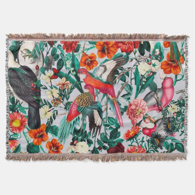 COBERTOR FLORAL E AVES XIV-II (Frente)