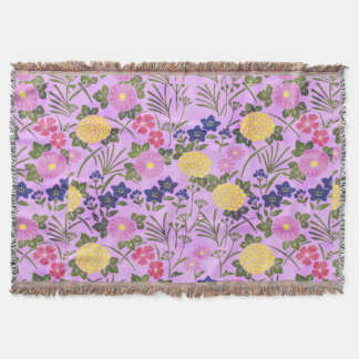 Cobertor Floral elegante colorido romântico rosa moderno