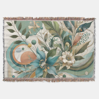 Cobertor Floral Geométrico Harmony Blanket