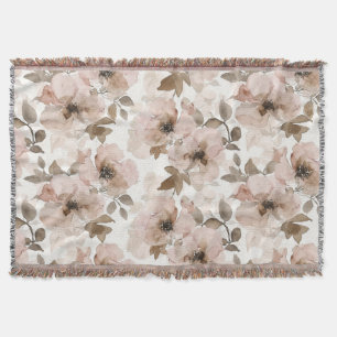 Cobertor Floral Ocidental Rosa Tan