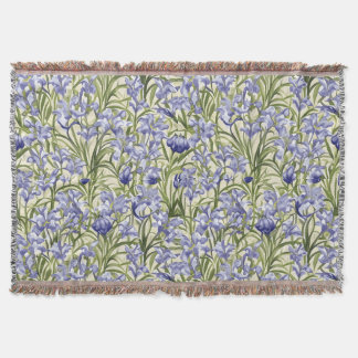 Cobertor Floral Pattern Bluebell Flowers