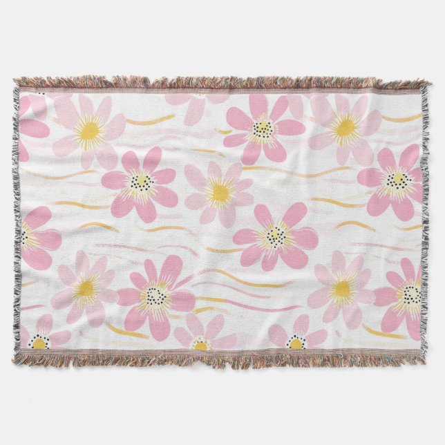 Cobertor Floral Retro Pastel (4) (Frente)