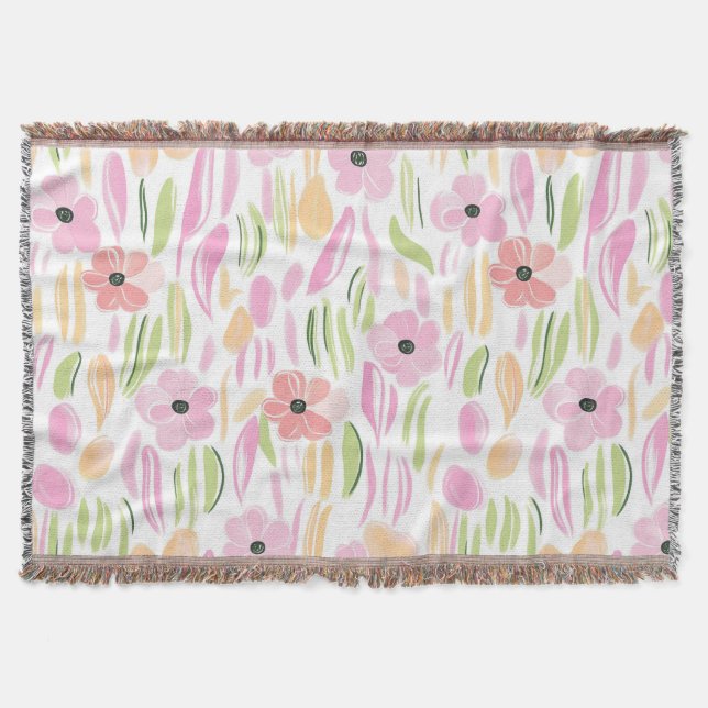 Cobertor Floral Retro Pastel (5) (Frente)