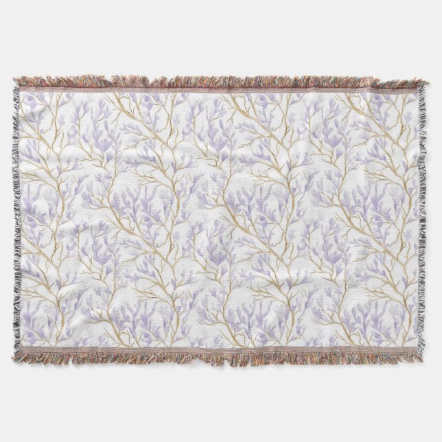 Cobertor Floral Roxo (Frente)