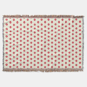 Cobertor Floral Vermelho