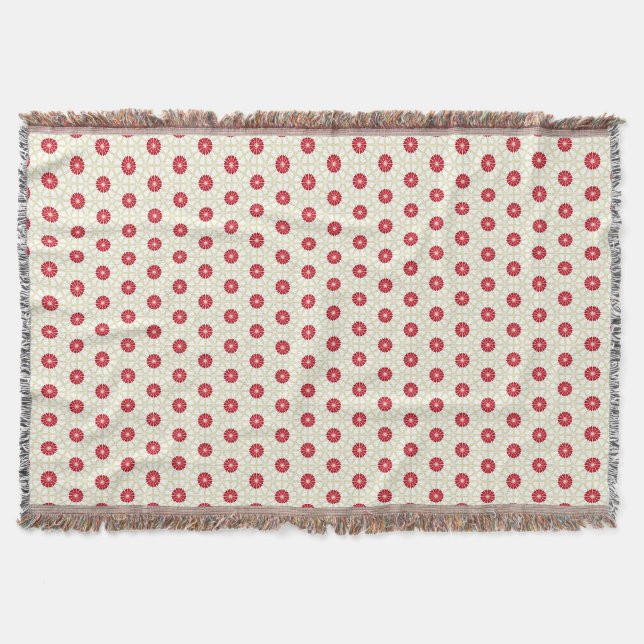 Cobertor Floral Vermelho  (Frente)