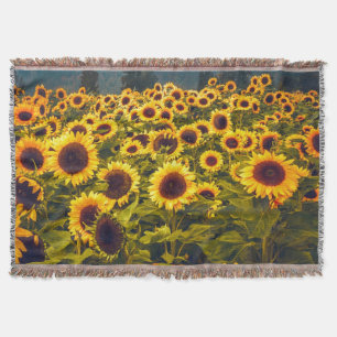 Cobertor Flores Amarelas do Campo do Girassol