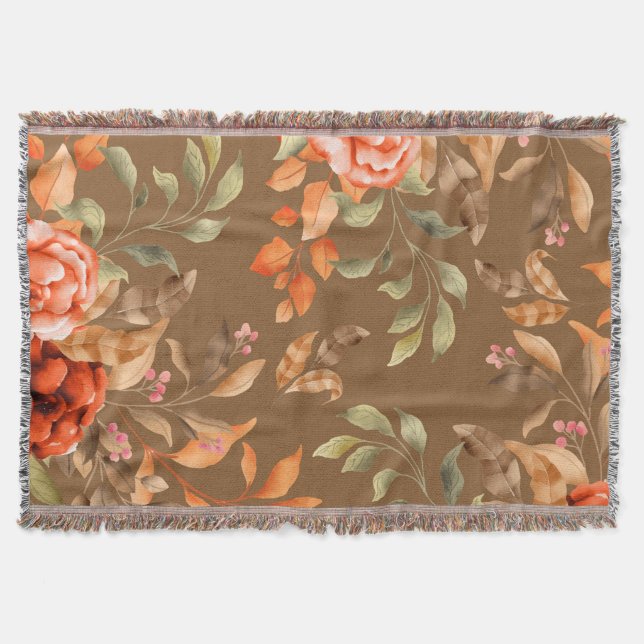 Cobertor Flores de Aquarela 2 (Frente)