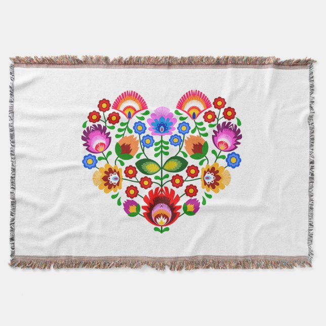 Cobertor Flores design poloneses. (Frente)