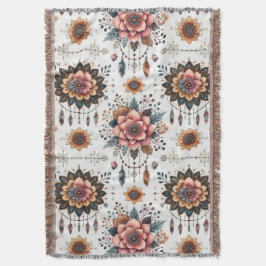 Cobertor Flores e Penas