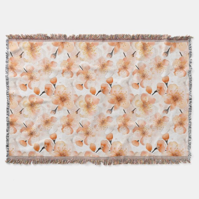 Cobertor Flores Orange Believe (Frente)