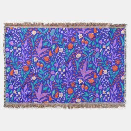 Cobertor Flores selvagens vibrantes