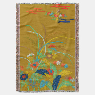 Cobertor Flores silvestres coloridas, Artes ornamentais do 