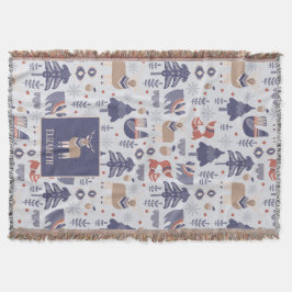 Cobertor Floresta Escandinava Nórdica Personalizada