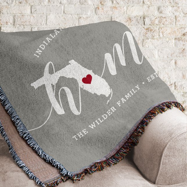 Cobertor Flórida Casa Estado Madeira Personalizada (Criador carregado)