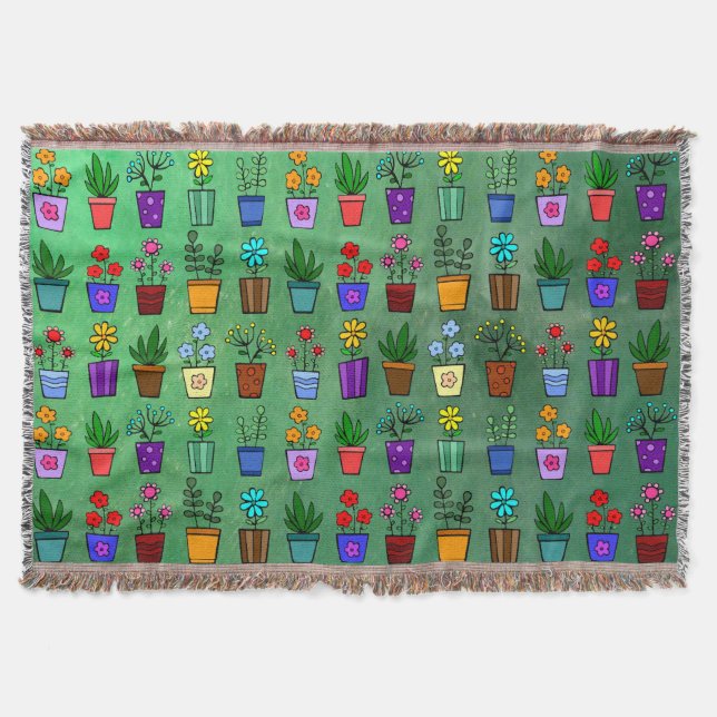 Cobertor Flowerpots  (Frente)