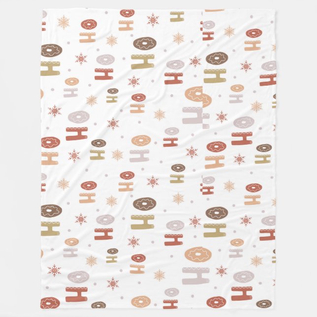 cobertor fofo de Natal do halloween chrismas (Frente)