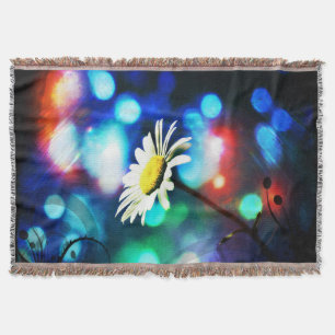 Cobertor Foguete de Arte Pop Daisy