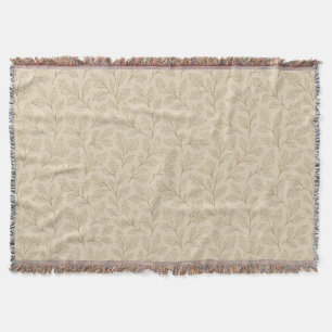 Cobertor Folhas de queda elegantes   Boho Minimalista Farmh