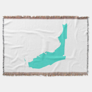 Cobertor Forma de Florida de turquesa