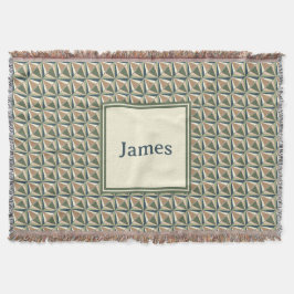 Cobertor Formas de diamante em tons neutrais