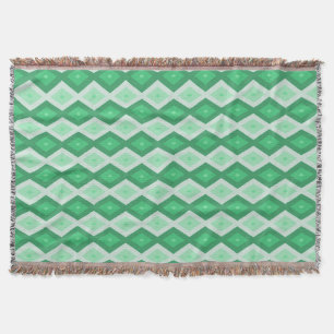 Cobertor Formas de diamante verde