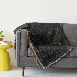 Cobertor Fórmulas matemáticas coloridas