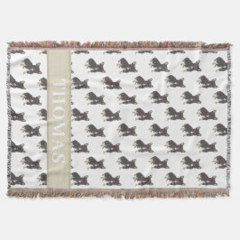 Cobertor Frenchie (Tricolor Preto e Castanho)