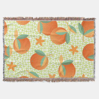 Cobertor Fruta Exótica Laranja: Vintage Tropical.