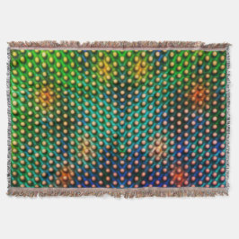 Cobertor Fundo colorido verde, azul, laranja. Com calombos