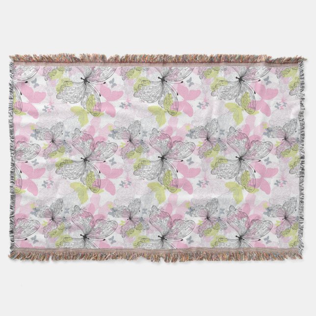 Cobertor Fundo com borboleta (Frente)