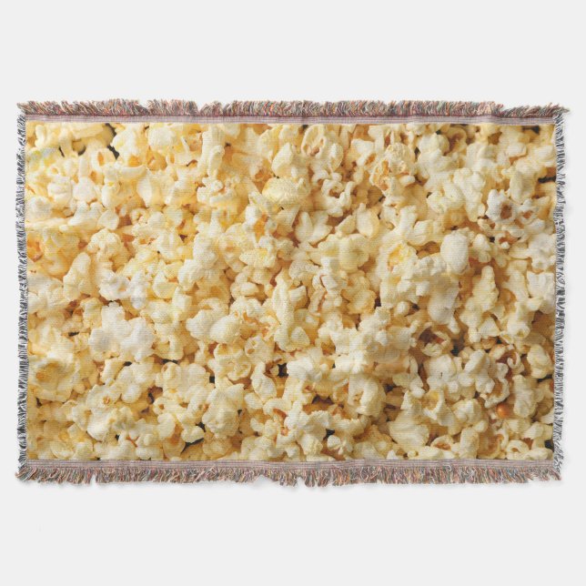 Cobertor Fundo do Cheio de pipoca em cinema. (Frente)