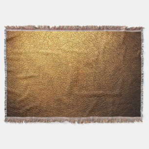 Cobertor Fundo Dourado de superfície de textura de couro