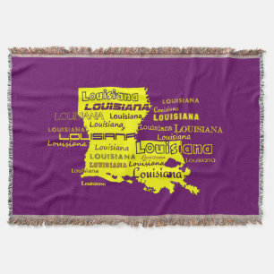 Cobertor Fundo roxo da pia batismal do estado amarelo de