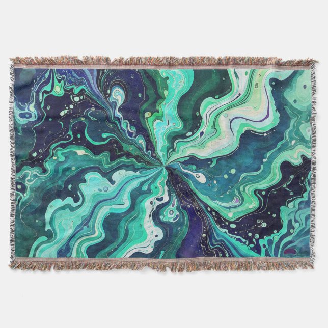 Cobertor Galactic Swirls in Vivid Colors 3 (Frente)