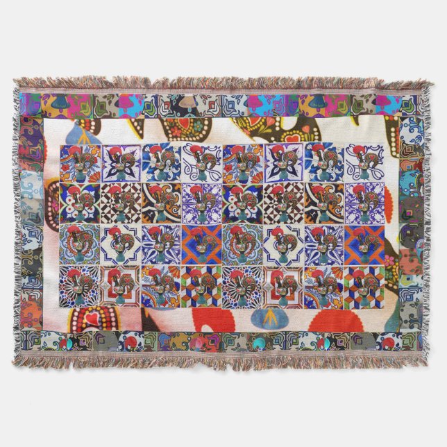 Cobertor Galo de Barcelos, Portugal (Frente)