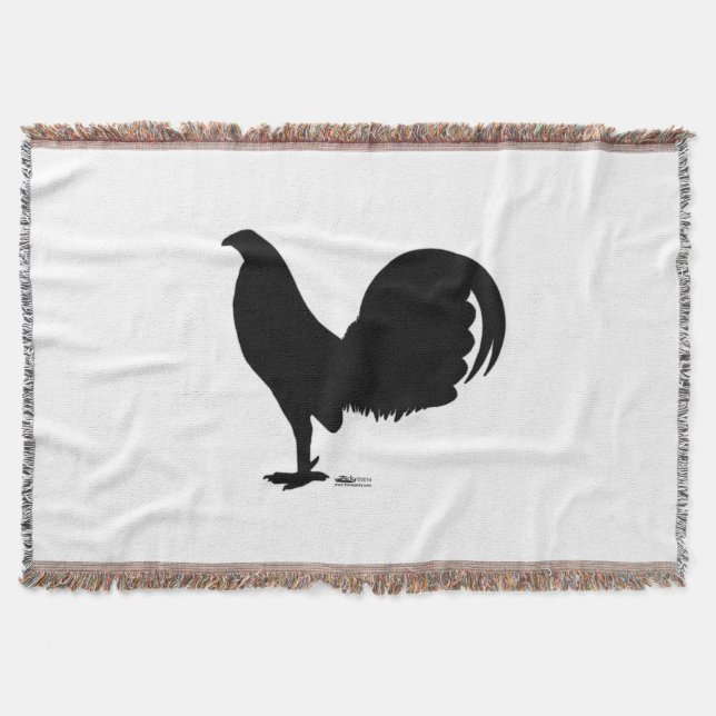 Cobertor Gamecock Rooster Silhouette (Frente)