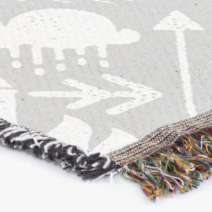 Cobertor Garotas brancas e Cinzas Bear Deer Lodge Boys