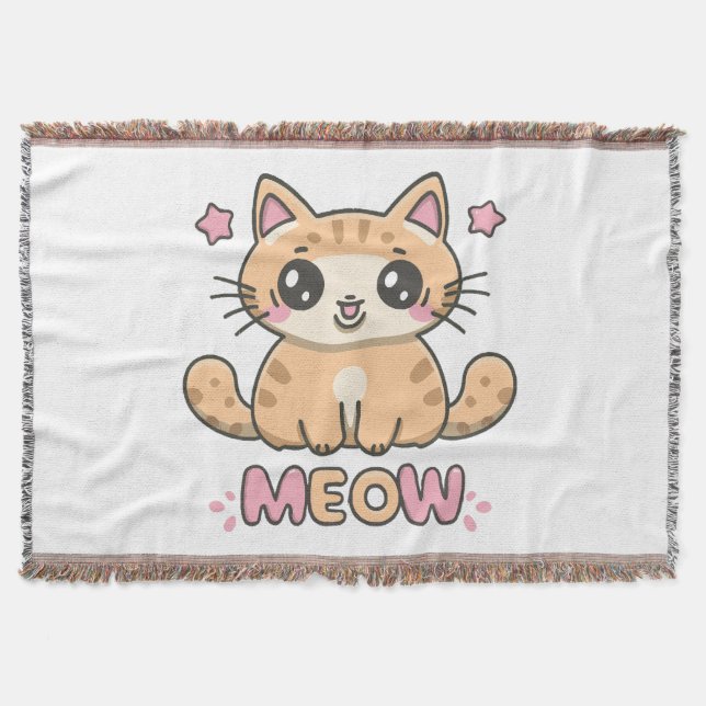 Cobertor gato fofo mia (Frente)