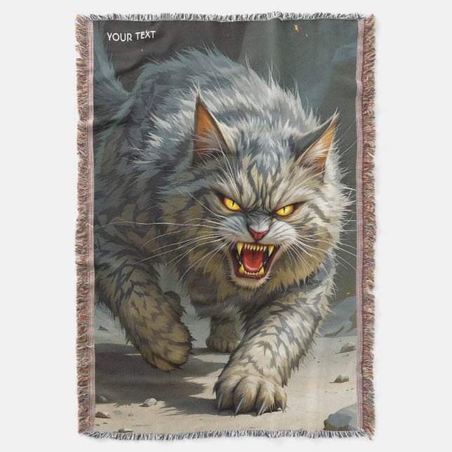 Cobertor Gato Furioso e Furioso (Frente Vertical)