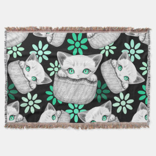 Cobertor Gato, Gato, Gato e Playaking de uma Bolsa