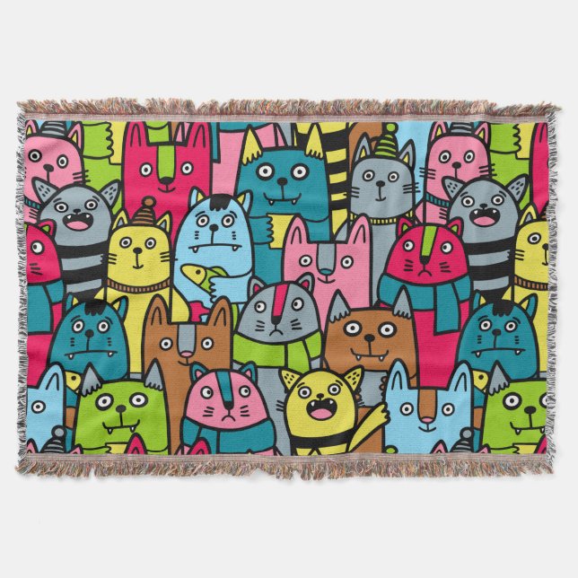 Cobertor Gatos e gatinhos (Frente)