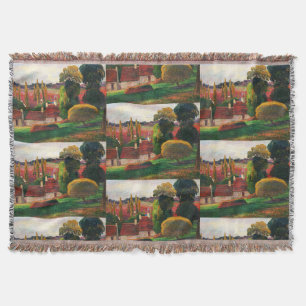Cobertor Gauguin Uma Fazenda na Bretanha Arte de Paisagem V