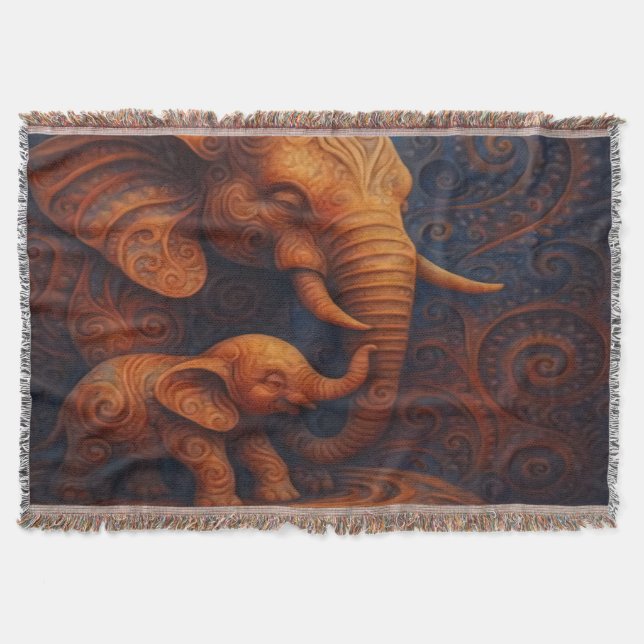 Cobertor Gentle Elephants (Frente)