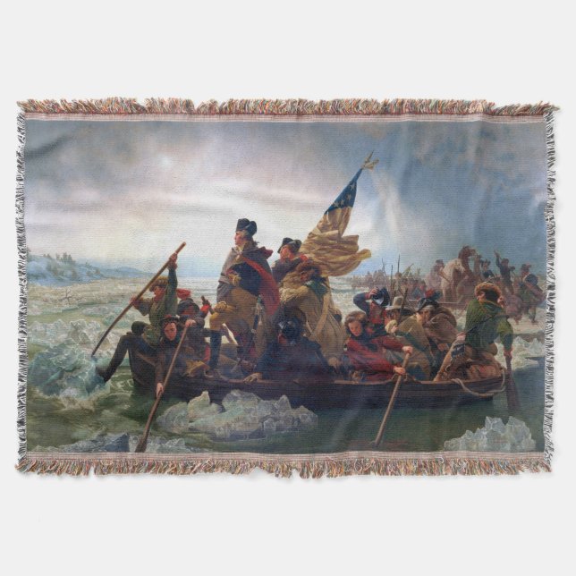 Cobertor George Washington Cruzando o Delaware (Frente)