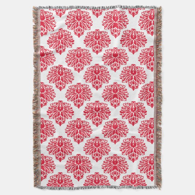 Cobertor Geranium Elegant Damask (Frente Vertical)