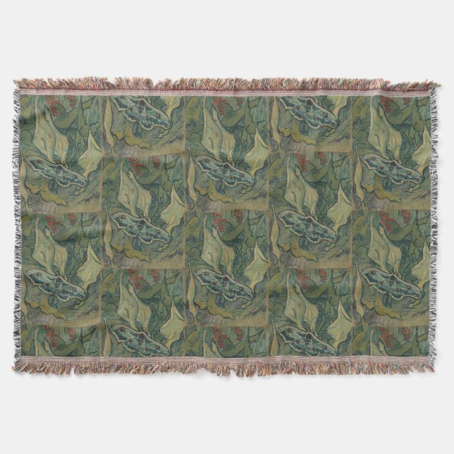 Cobertor Giant Peacock Moth (1889) apresentada por Vincent  (Frente)