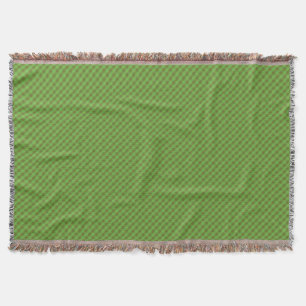 Cobertor Gingham Throw Blanket - Verificação Verde ao estil