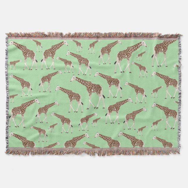 Cobertor Giraffe Jungle Safari Animal (Frente)